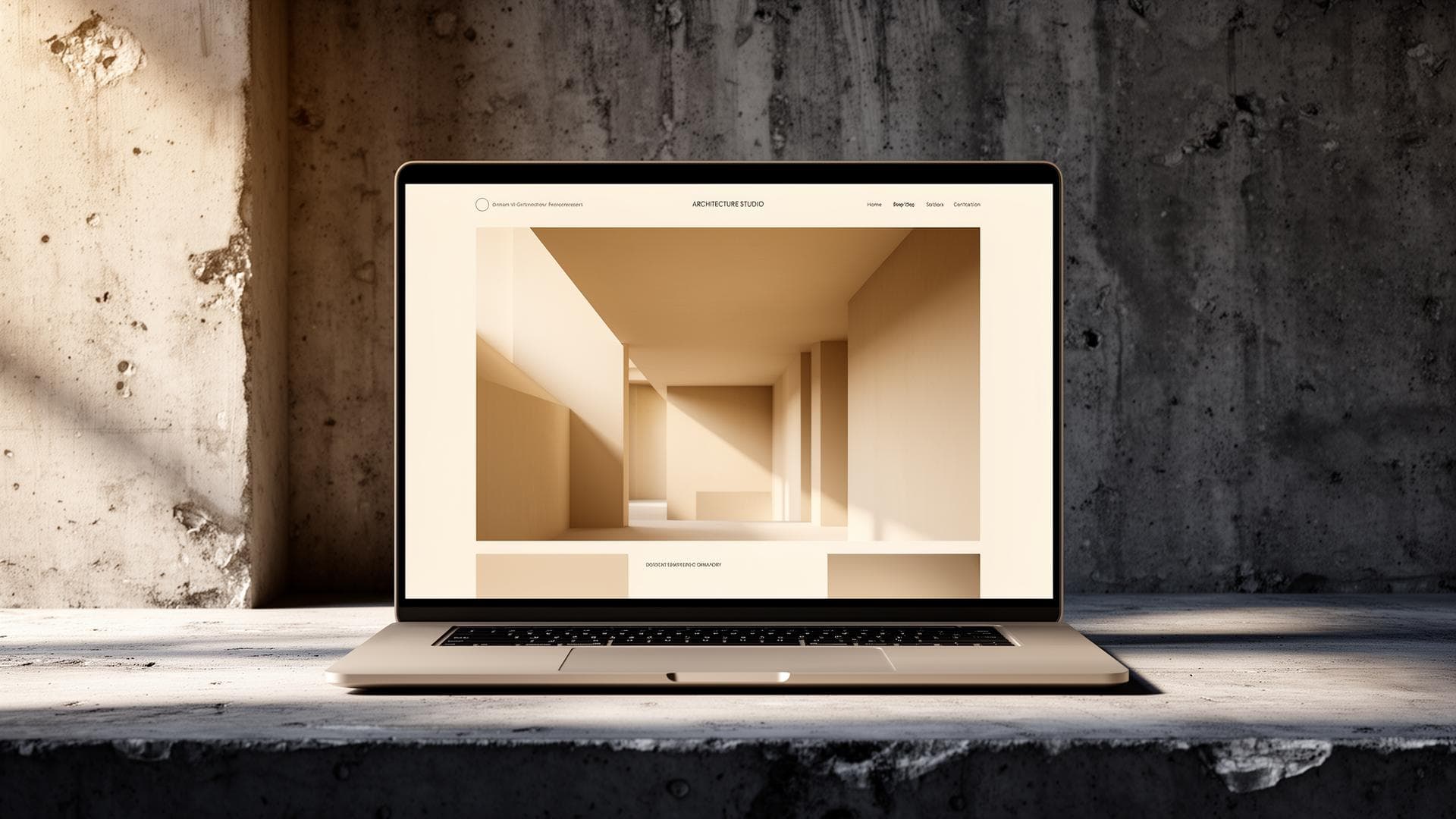Portfolio web minimaliste pour architectes et studios créatifs – Agence Web POP